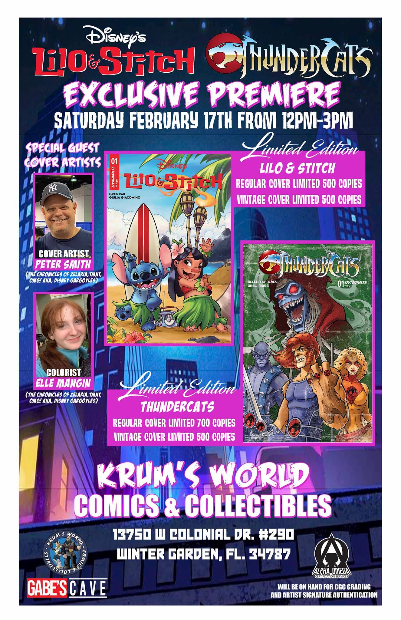 A flyer for the exclusive premiere of thundercats.